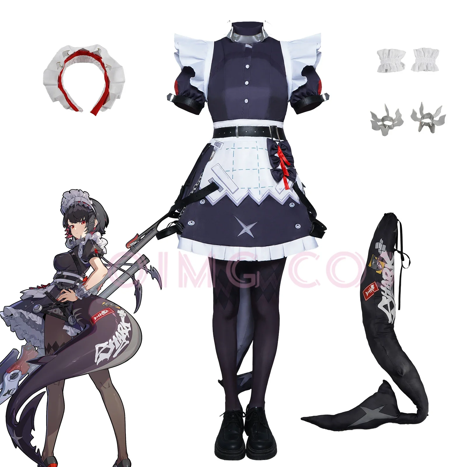 Anime Zero Cosplay - Ellen Joe Zenless Zone Zero Cosplay
