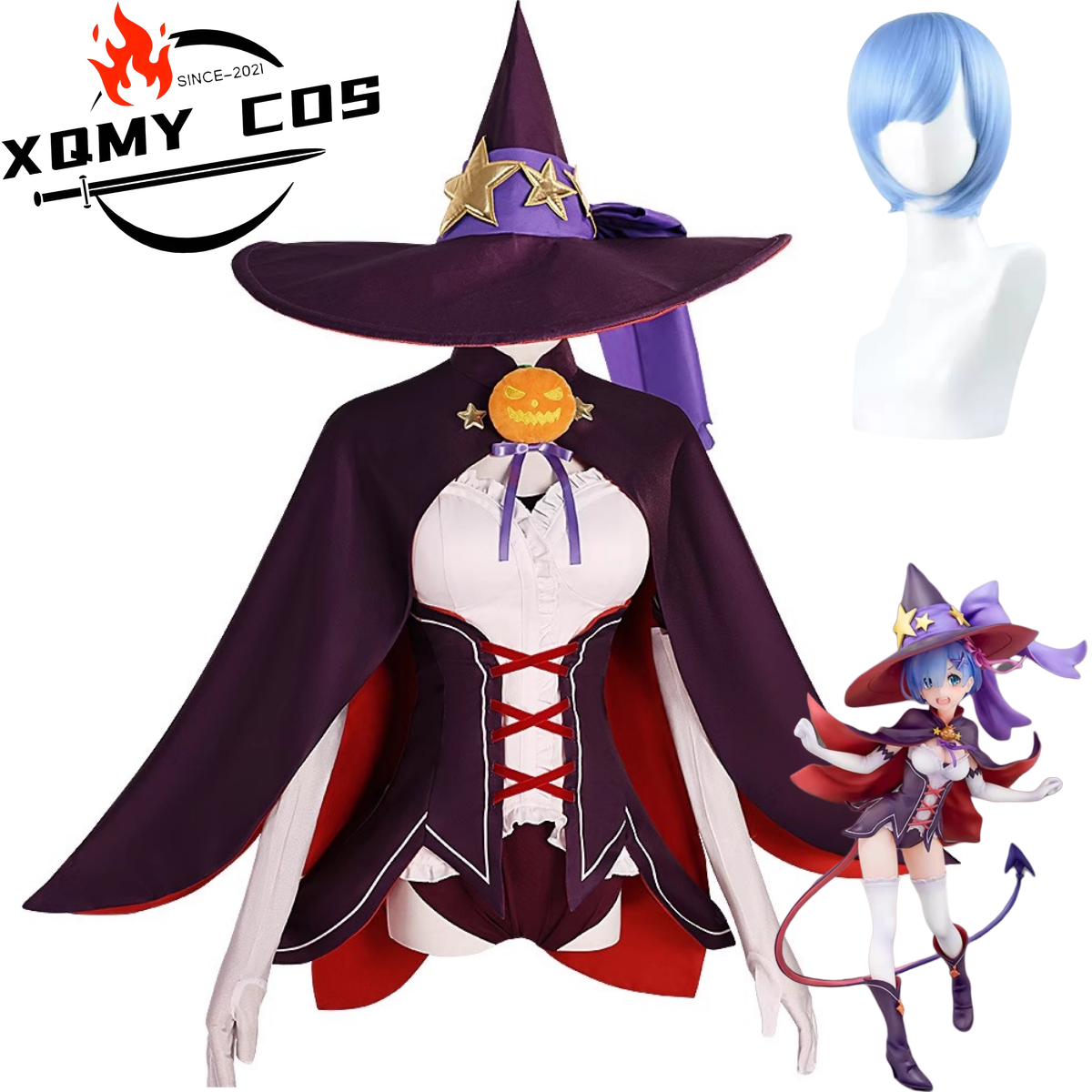Re Zero Rem Wig - XQAnime Re:Life in A Different World