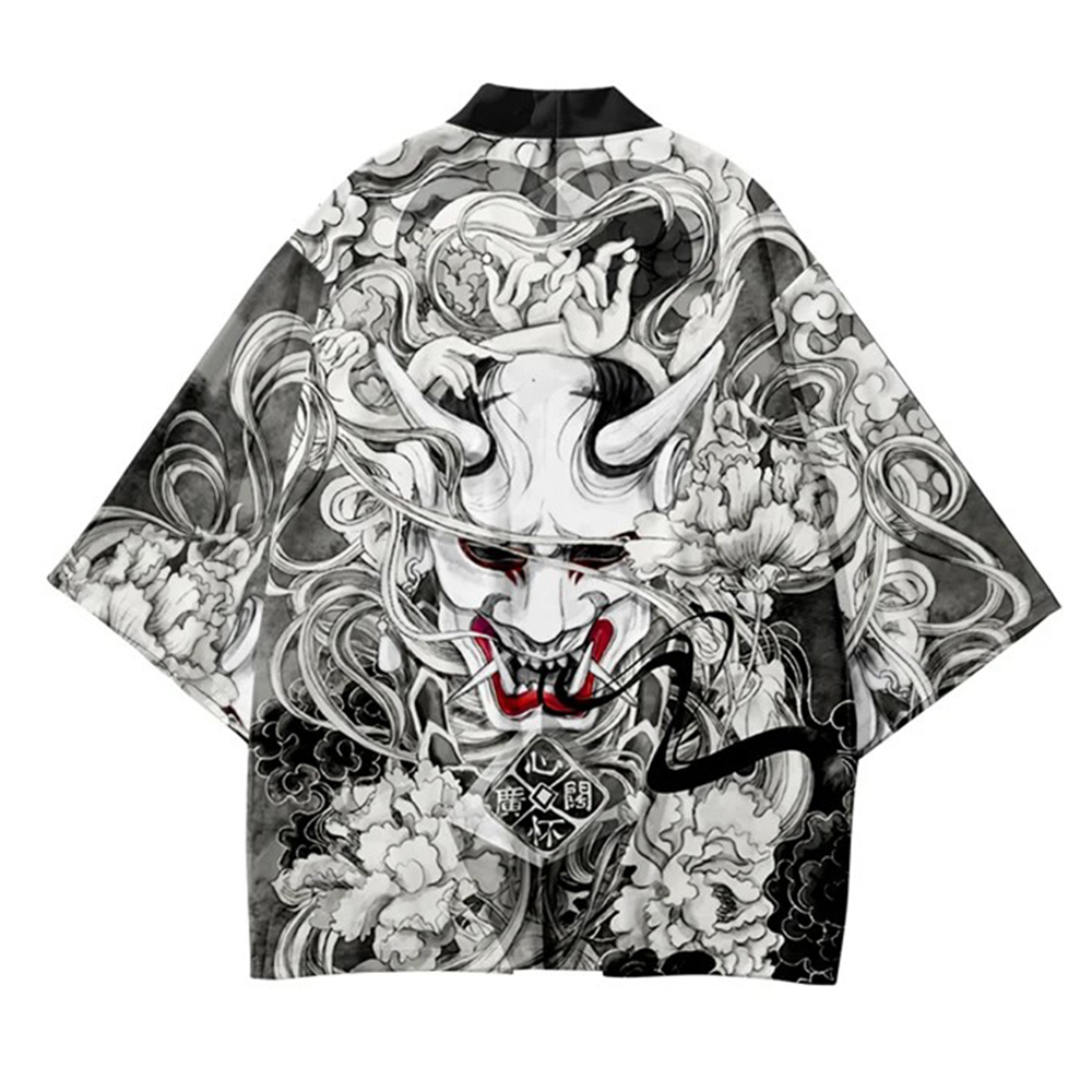 Japanese Demon Samurai Print K - Demon Slayer Haori ulasan dan harga