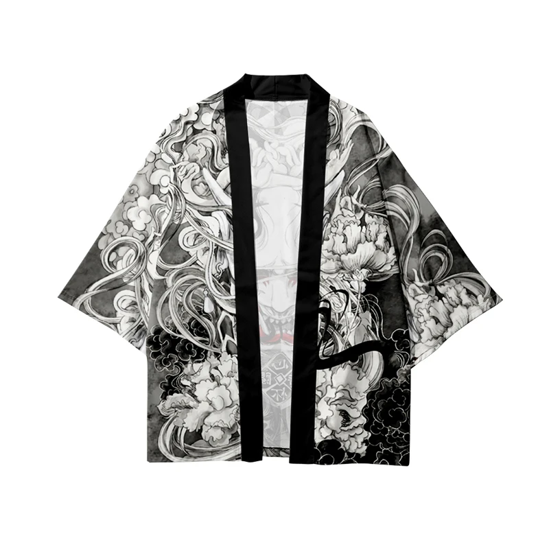Japanese Demon Samurai Print K - Demon Slayer Haori ulasan dan harga