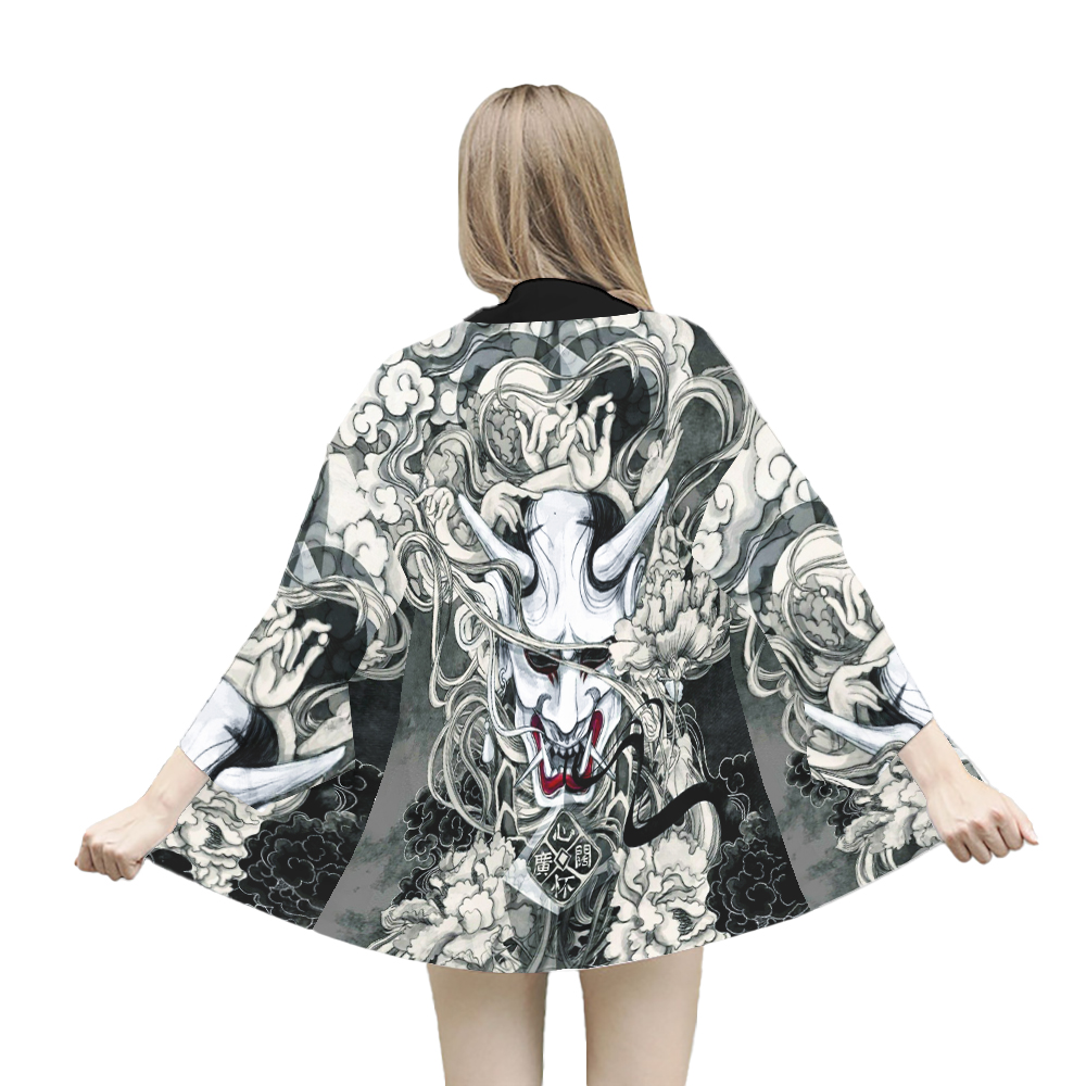 Japanese Demon Samurai Print K - Demon Slayer Haori ulasan dan harga