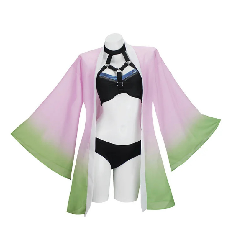 Anime Agatsuma Zenitsu Cosplay - Anime Cosplay Nezuko ulasan dan harga