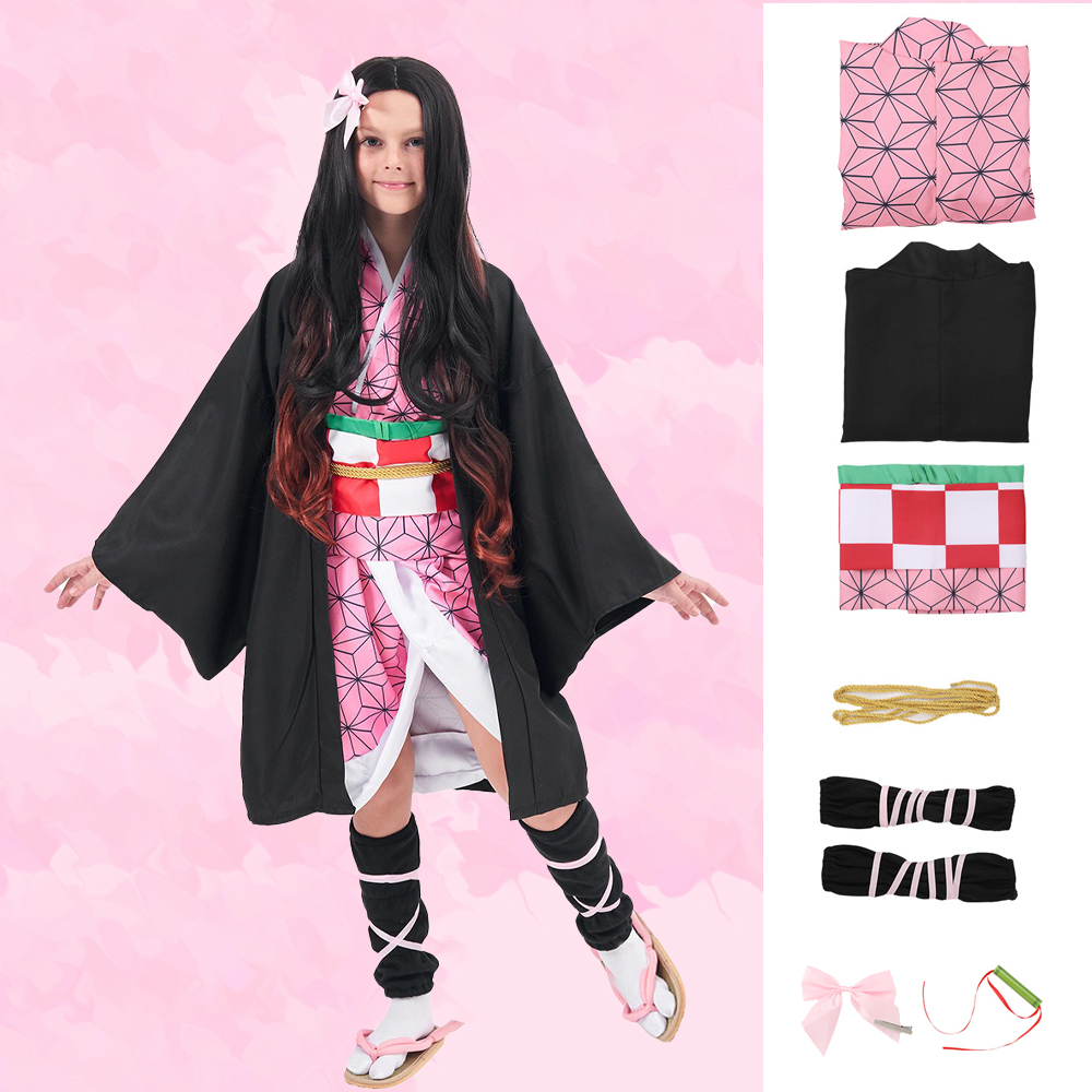 Complete Nezuko Kamado Cosplay - Anime Cosplay Nezuko ulasan dan harga