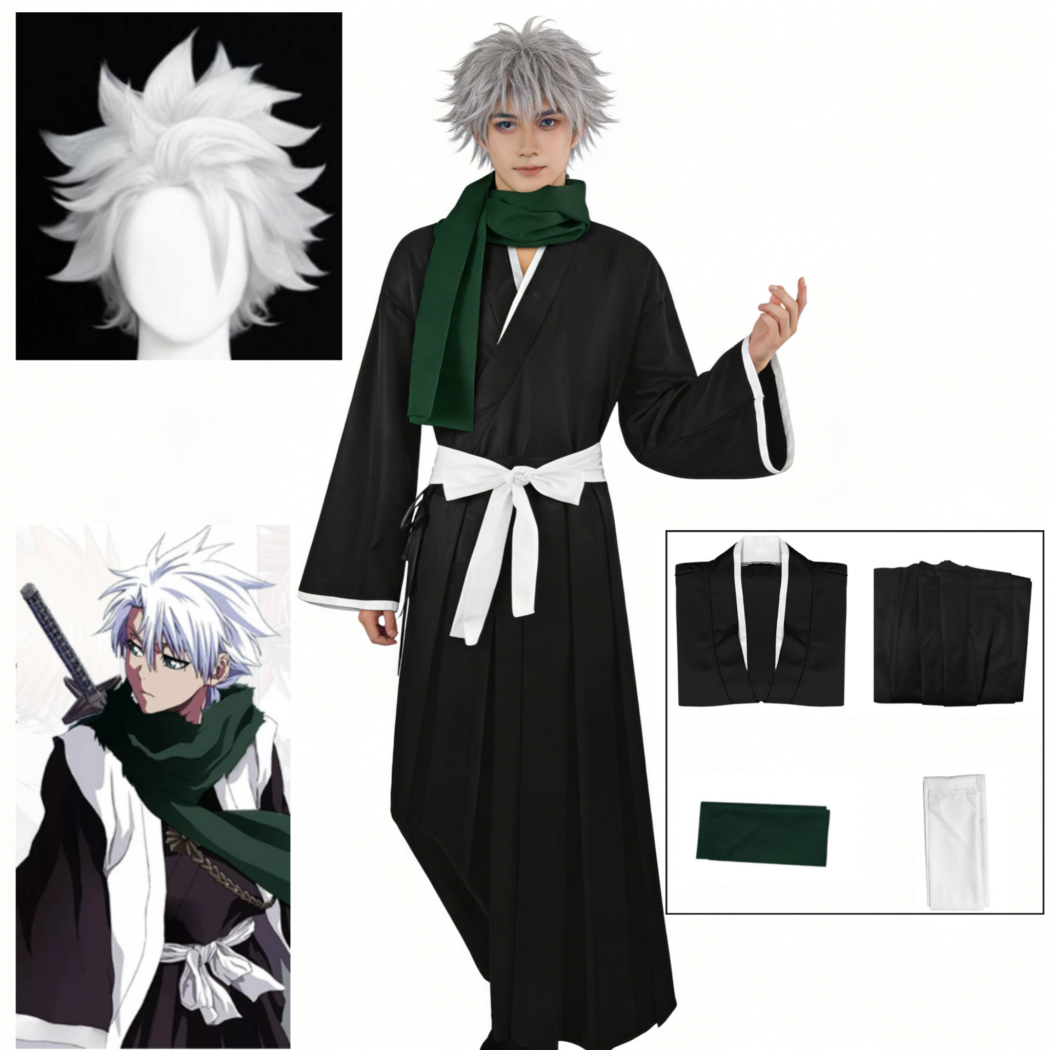 Anime BLEACH Hitsugaya Toshiro - Anime Cosplay Bleach ulasan dan harga