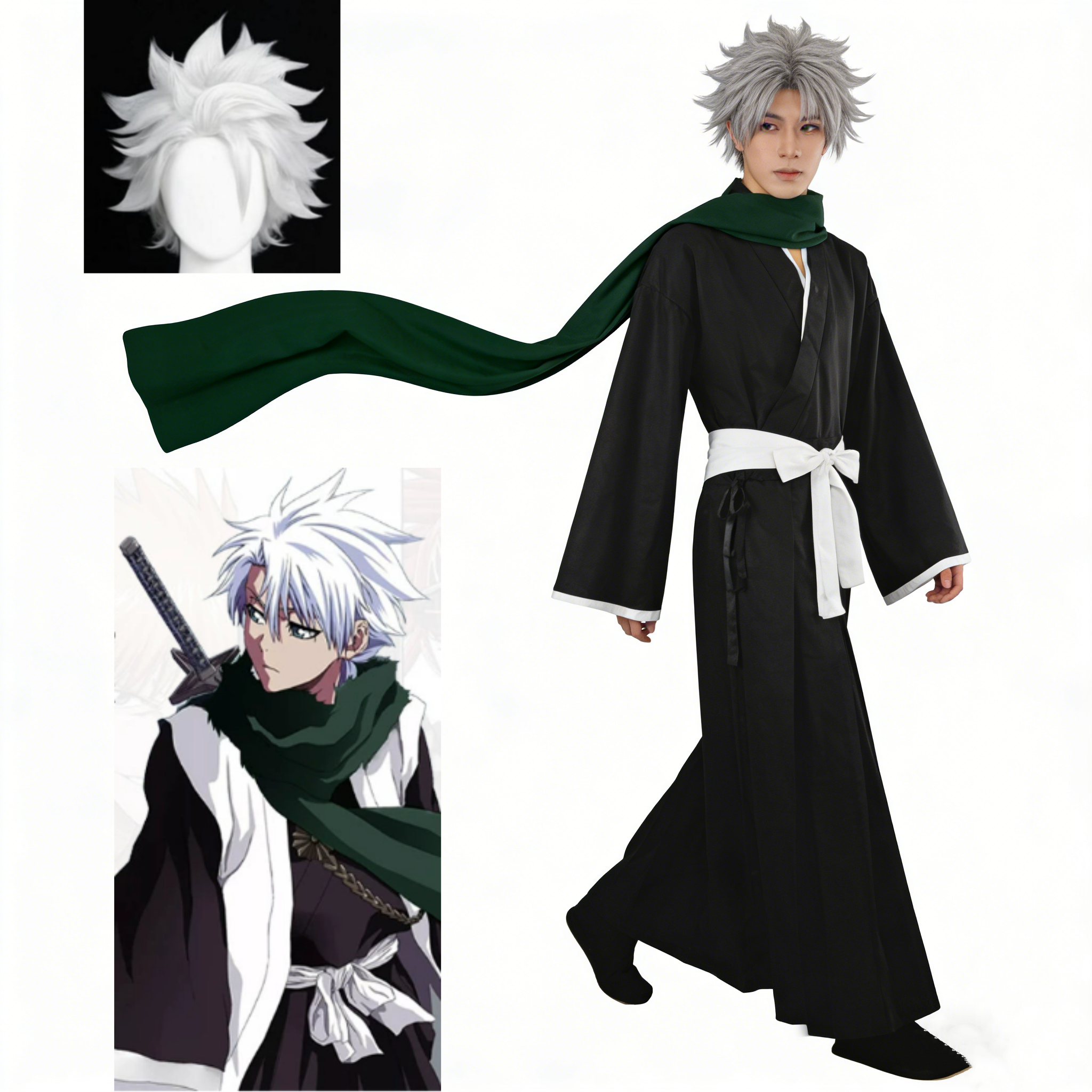 Anime BLEACH Hitsugaya Toshiro - Anime Cosplay Bleach ulasan dan harga