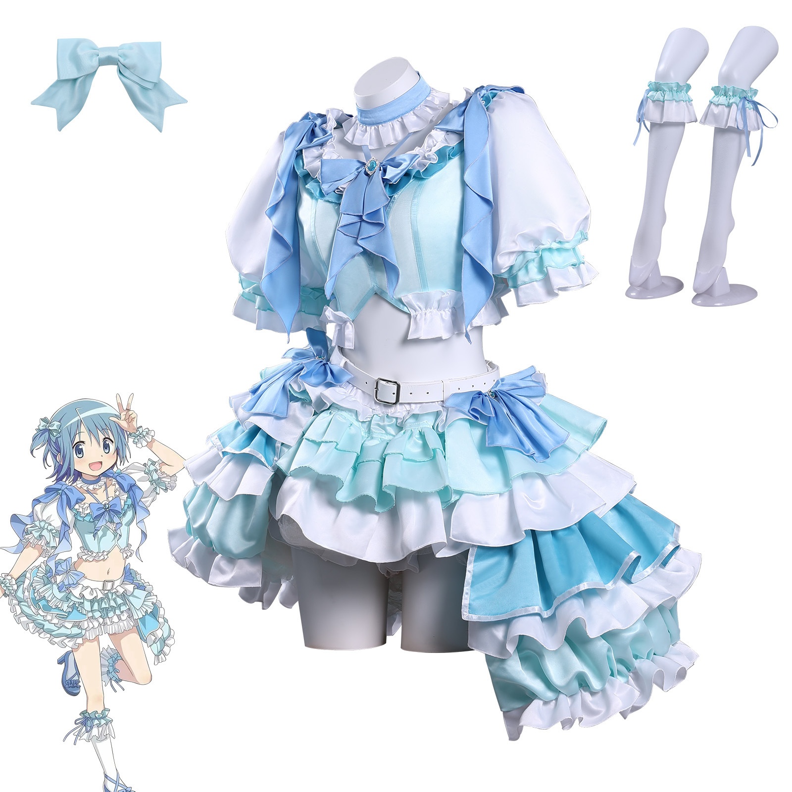 Miki Sayaka Cosplay Costume Wi - Anime Cosplay Diy ulasan dan harga