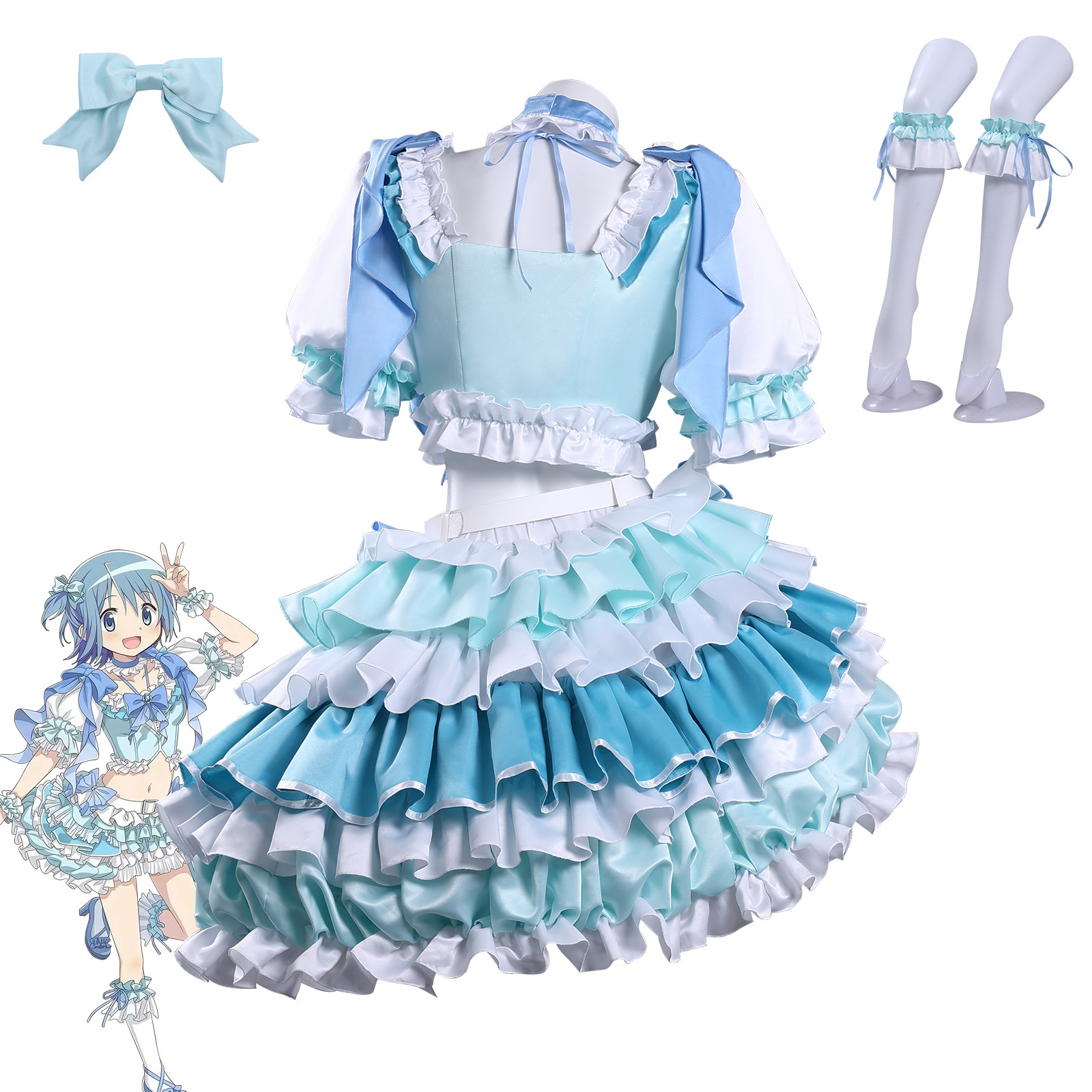 Miki Sayaka Cosplay Costume Wi - Anime Cosplay Diy ulasan dan harga