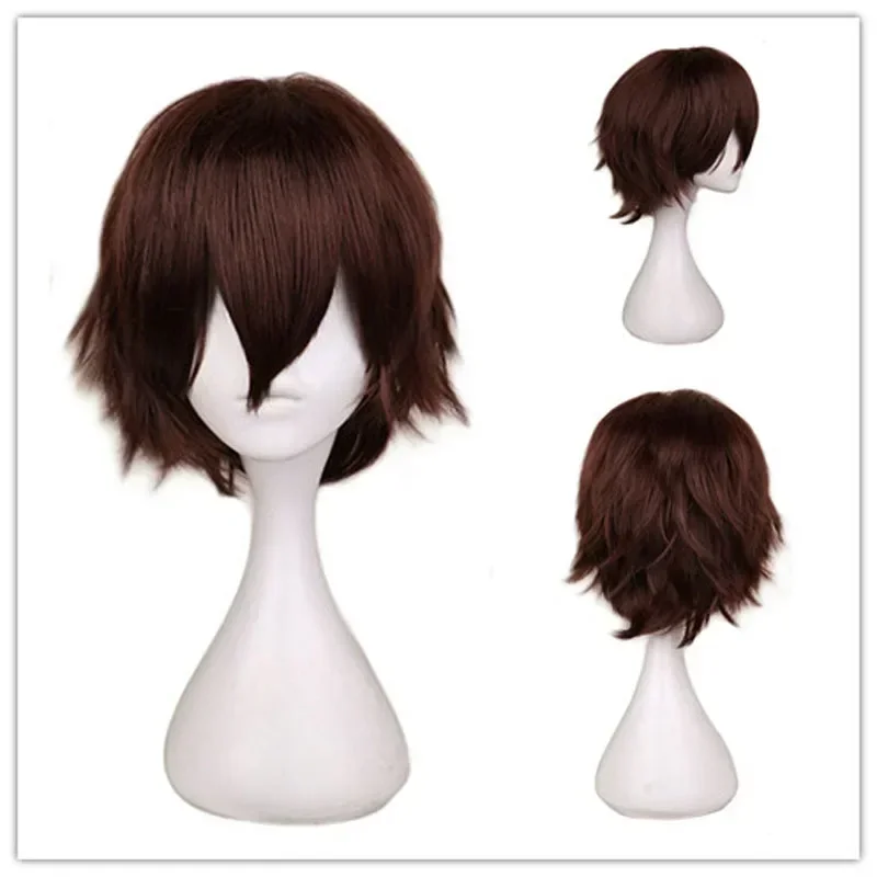 QQXCAIW Male Wig Black White P - Cosplay Anime White Hair ulasan dan harga