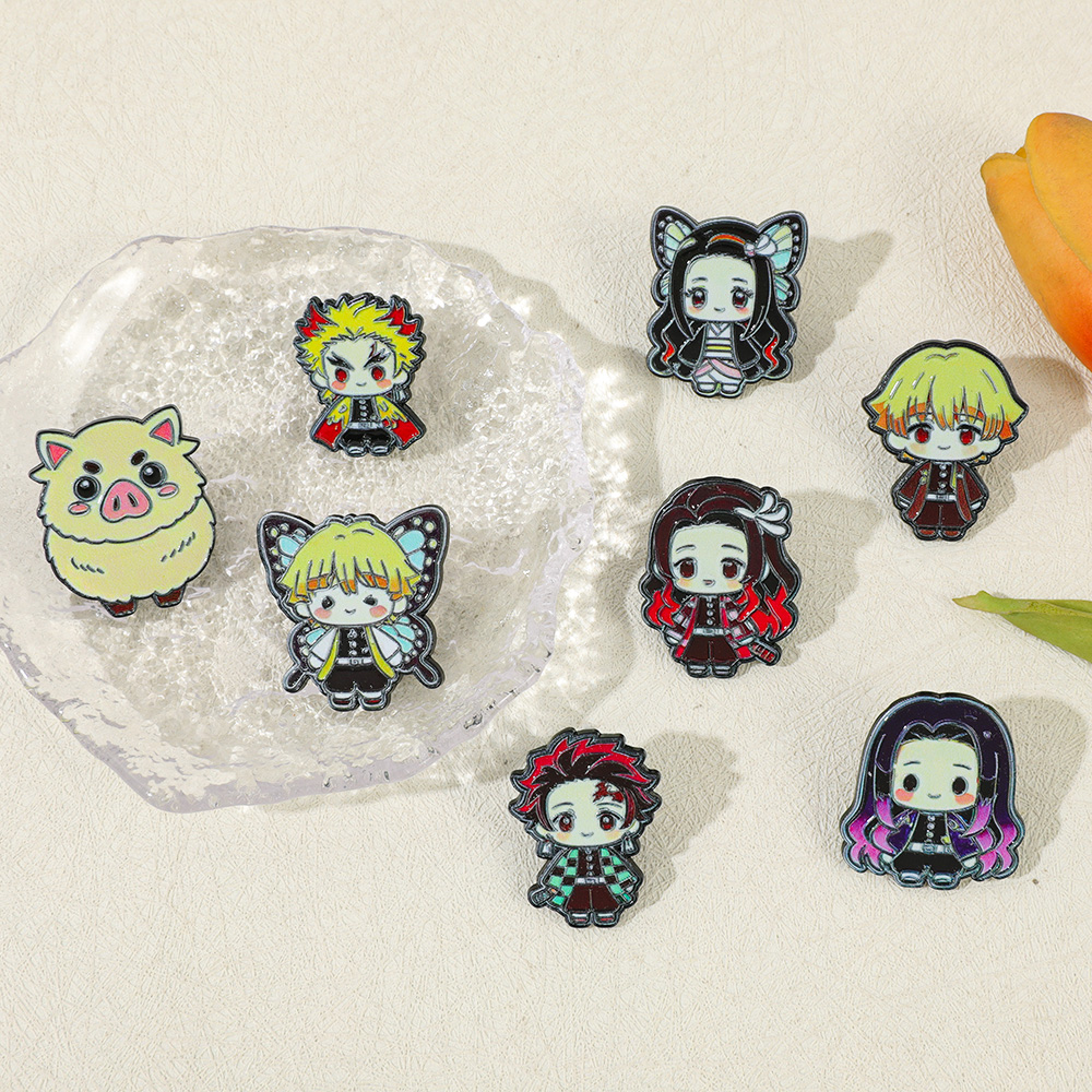 8pcs Demon Slayer Anime Lapel  - Cosplay Anime Tsunade ulasan dan harga