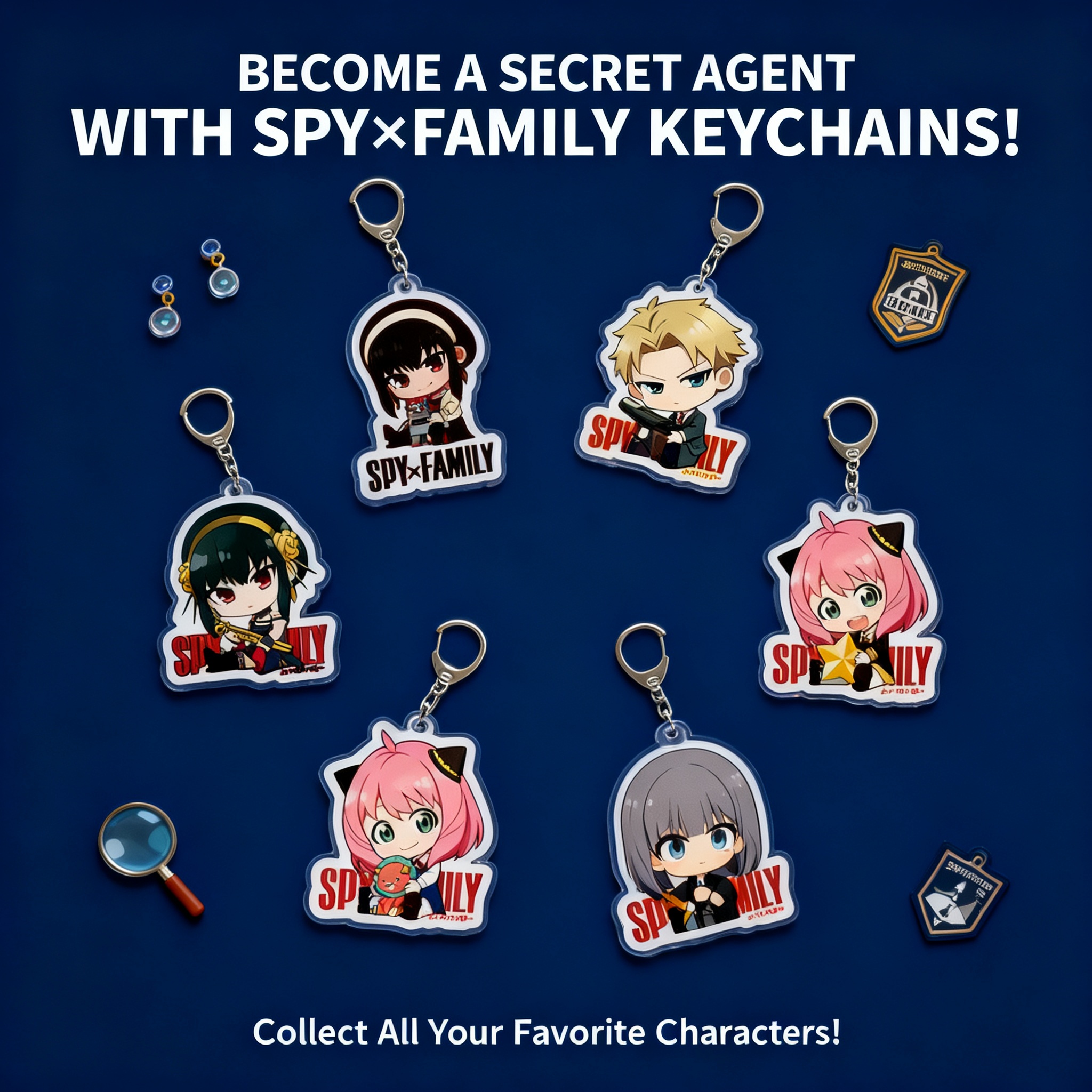 Spy x Family Acrylic Keychain  - Anime Cosplay Yor ulasan dan harga