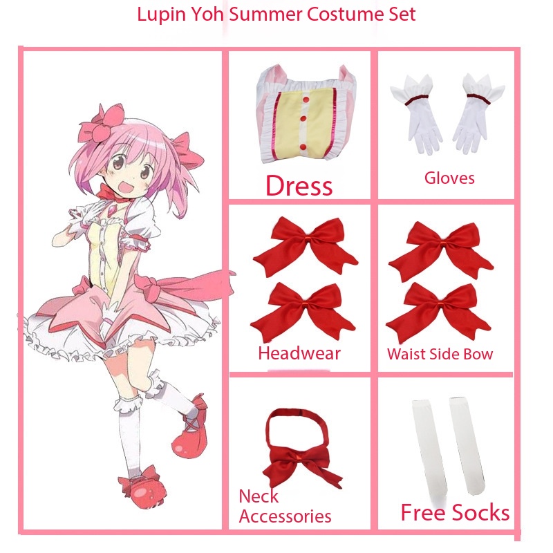 Puella Magi Madoka Magica Cosp - Anime Cosplay Diy ulasan dan harga