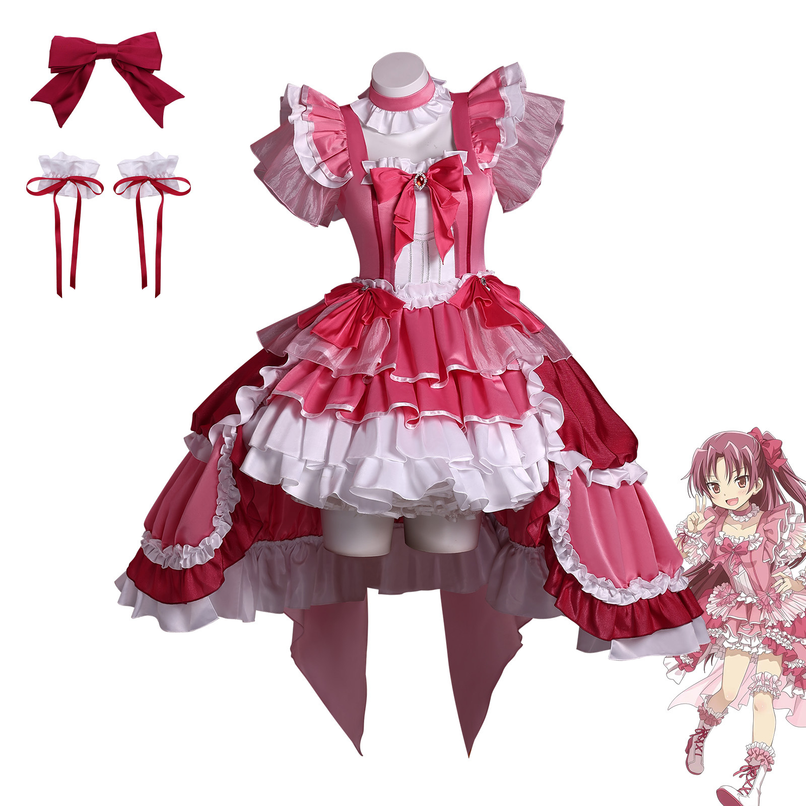 Sakura Kyouko Cosplay Costume  - Anime Cosplay Diy ulasan dan harga