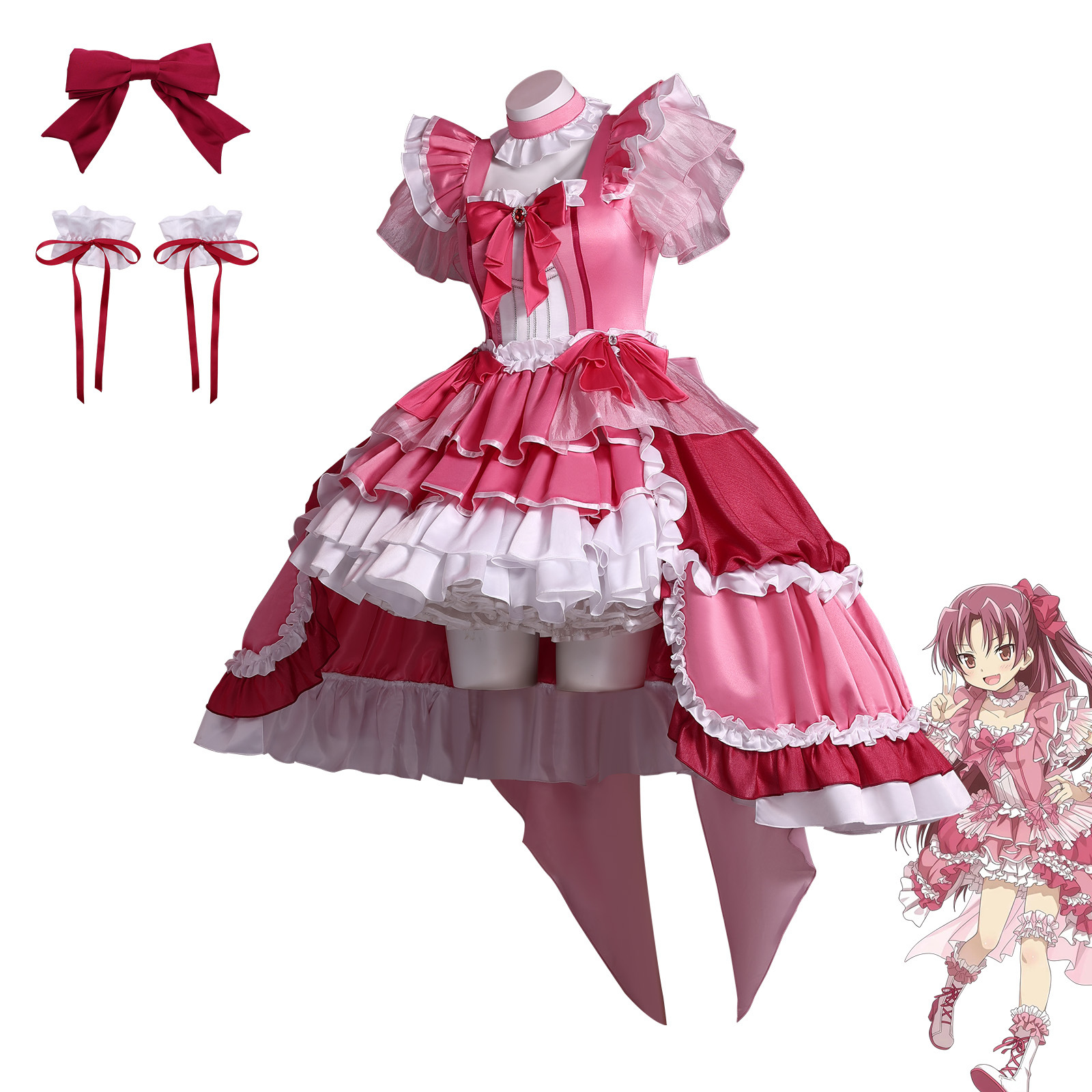 Sakura Kyouko Cosplay Costume  - Anime Cosplay Diy ulasan dan harga