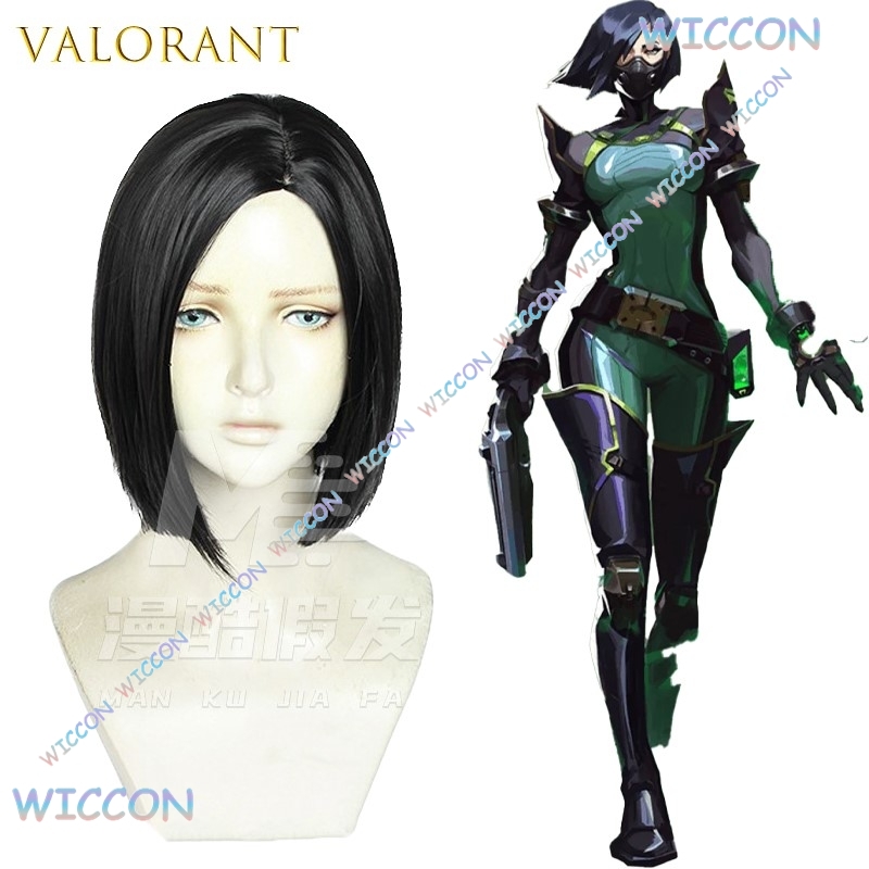 Valorant Viper Snake Mask Wig  - Anime Cosplay Face ulasan dan harga