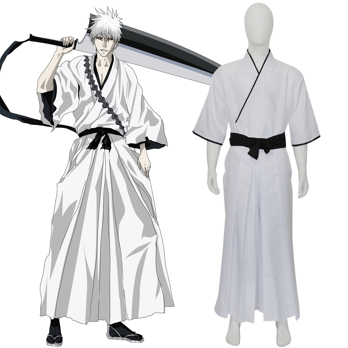 Bleach Zangetsu Hollow Ichigo  - Anime Cosplay Bleach ulasan dan harga
