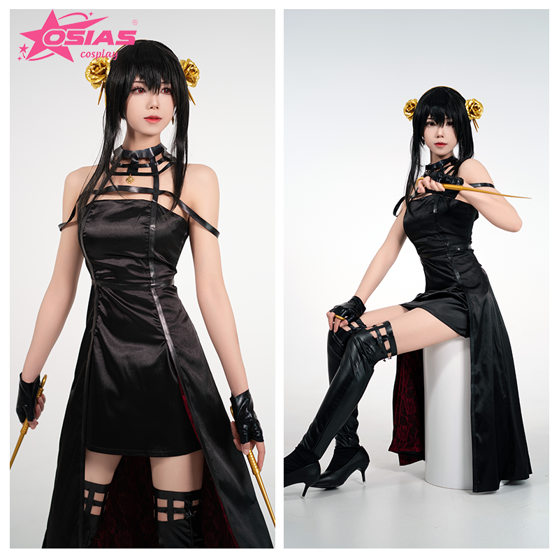 OSIAS Yor Forger Cosplay Costu - Anime Cosplay Yor ulasan dan harga