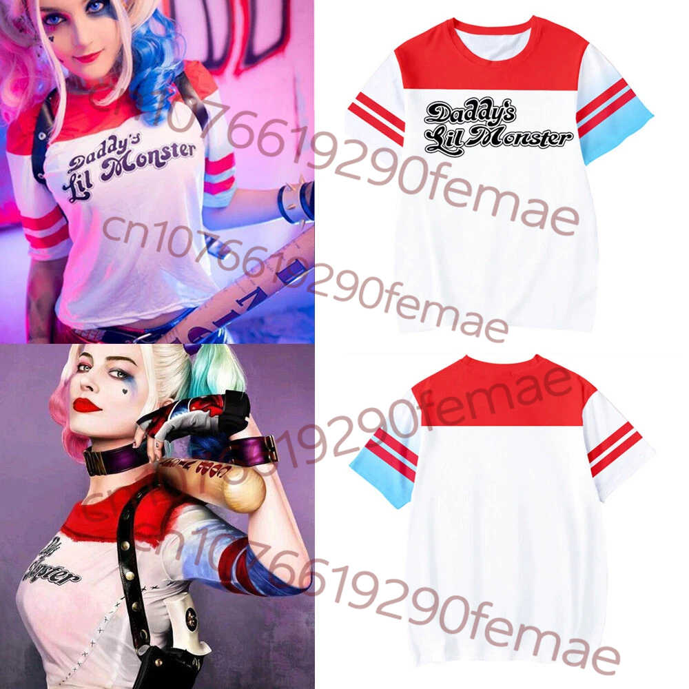 New Kids Short Sleeve: Suicide - Anime Harley Quinn Cosplay ulasan dan harga