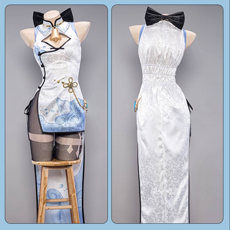 Genshin Impact Ganyu Cheongsam - Anime Cosplay In Chinese ulasan dan harga