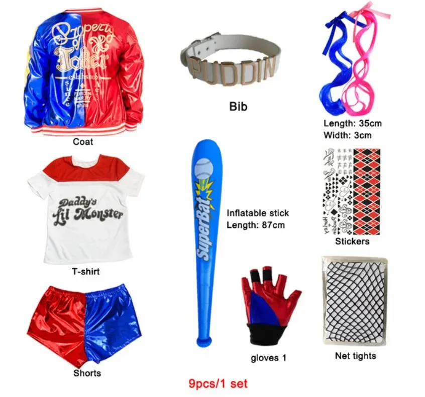 Halloween  2025  Harley Costum - Anime Harley Quinn Cosplay ulasan dan harga