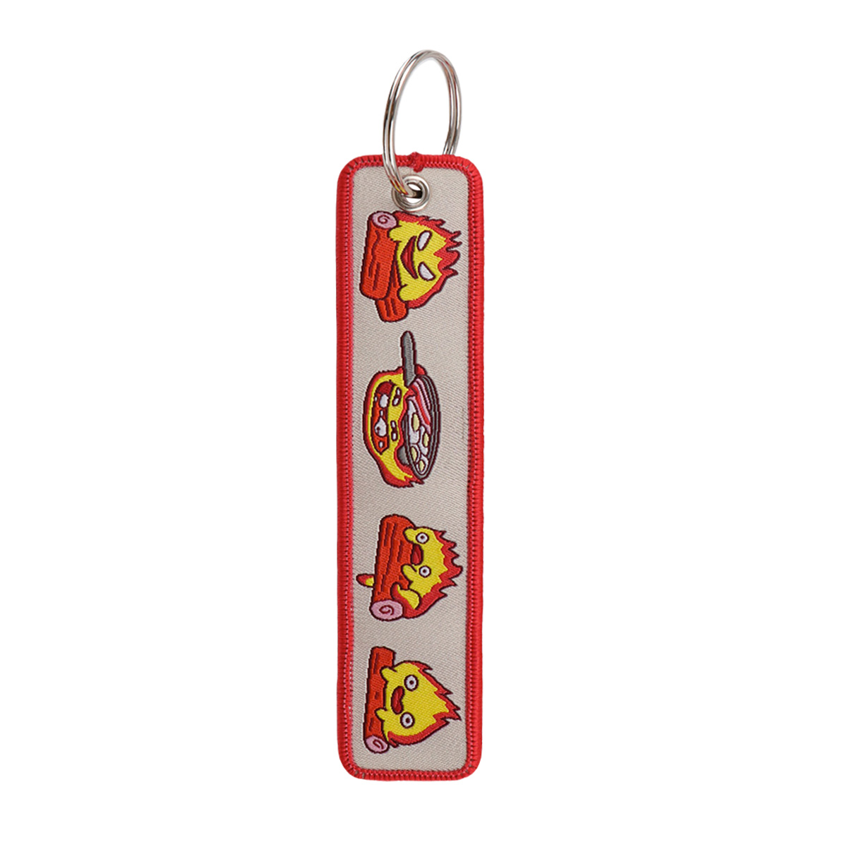 Anime Fire Embroidery Key Fobs - Anime Cosplay Face ulasan dan harga