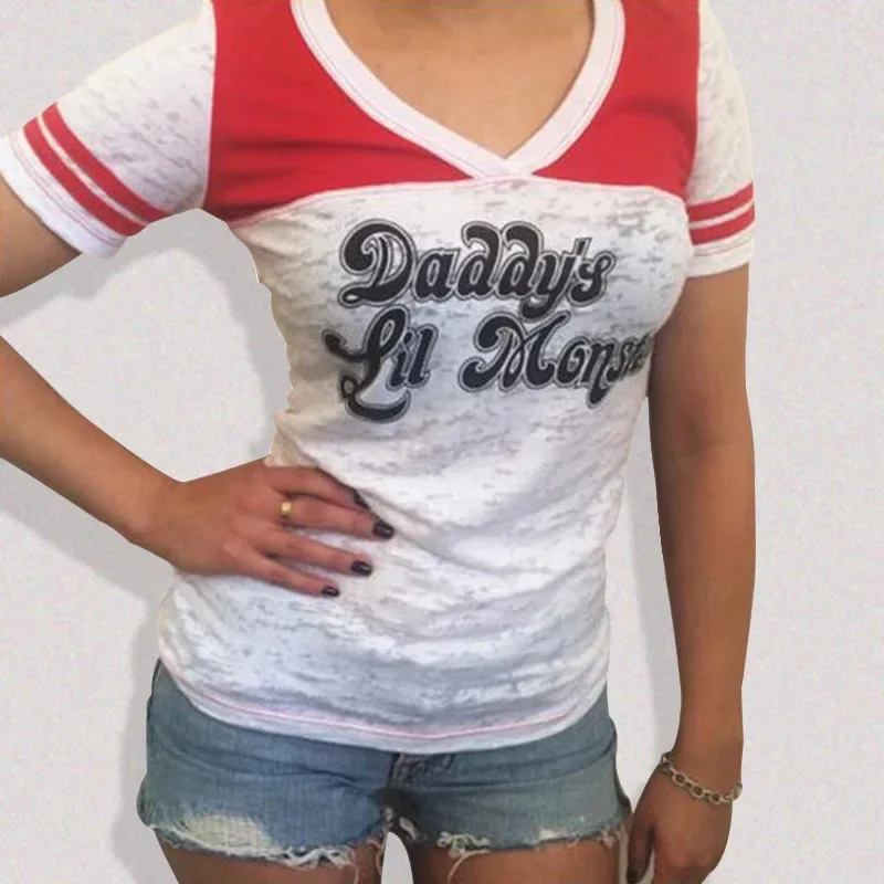 ☆SunlCos Anime Harley Tops Sho - Anime Harley Quinn Cosplay ulasan dan harga