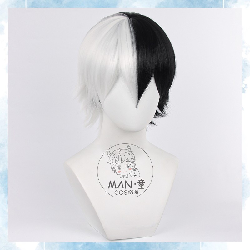 Danganronpa Monokuma Cosplay W - Cosplay Anime White Hair ulasan dan harga