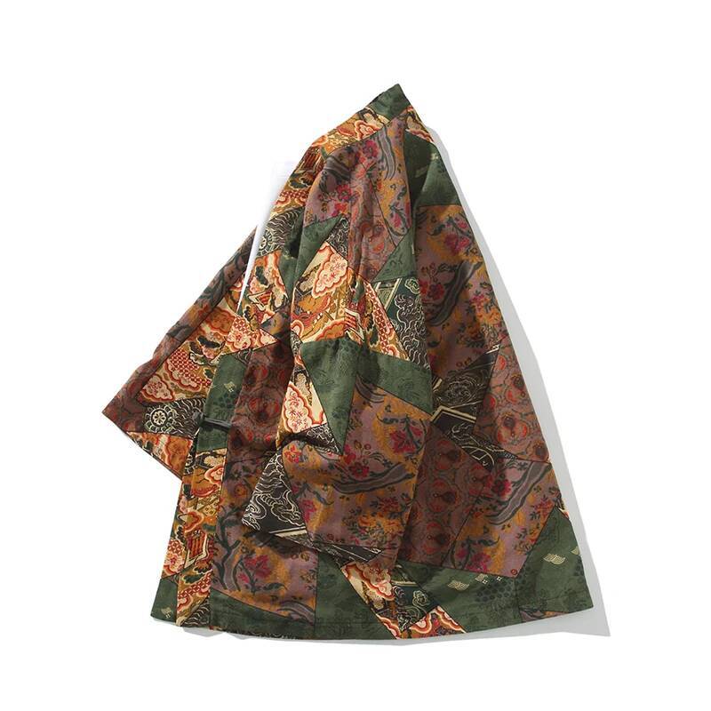 Ethnic Style Print Yukata Men  - Asian Cosplay Anime ulasan dan harga